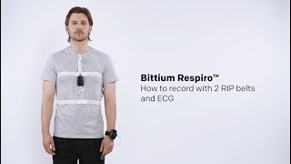 How to Record with 2 RIP Belts and ECG  Bittium Respiro™ Sleep Apnea Ambulatory Recording Device [upl. by Aniaz]