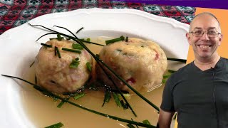 Canederli ricetta tirolese con brodo di carne Knödel [upl. by Iphagenia485]