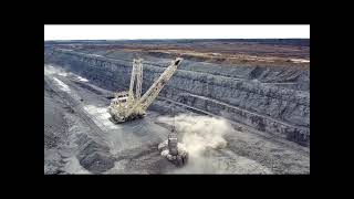 Peabodys Bucyrus Erie 2570W at the Bear Run Mine 12823 [upl. by Adlig357]