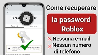 Come recuperare la password Roblox senza email o numero di telefono [upl. by Amy]