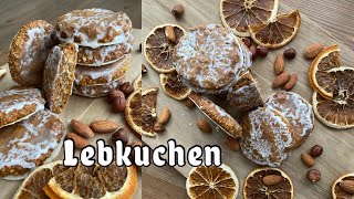 Einfaches Lebkuchen Rezept  Nürnberger Lebkuchen  Gingerbread [upl. by Draper672]