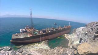 WRECK REMOVAL OPERATION OF MV GOODFAITH ANDROS GREECE 2892015 [upl. by Lleirbag609]