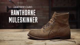 Red Wing Heritage  Hawthorne Muleskinner Roughout Leather Care [upl. by Halyahs]