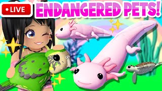 🔴LIVE JOIN MY GAME ADOPT ENDANGERED PETS with ME  CLUB ROBLOX [upl. by Nosnorb]