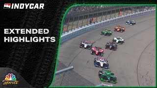 IndyCar Series EXTENDED HIGHLIGHTS HyVee One Step 250 at Iowa  71424  Motorsports on NBC [upl. by Enelyam]