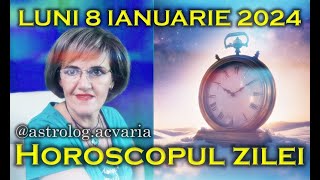 ⭐🌙 HOROSCOPUL DE LUNI 8 IANUARIE 2024 cu astrolog Acvaria [upl. by Lennon]