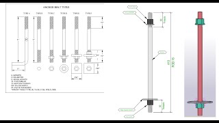 Create Partially Threaded Anchor Rods with Base Plates in Tekla Structures2022 [upl. by Odravde]