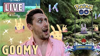 Shiny Goomy amp Stardust Grind Pokemon GO Community Day [upl. by Guillema]