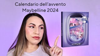 CALENDARIO DELL AVVENTO MAYBELLINE 31 CASELLE 2024 💜🎄 [upl. by Nyloc]