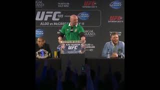 Conor McGregors Fan Sings Special Song for Aldo Match  quotJose Are You Listeninquot [upl. by Marquet]