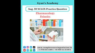 30 Aug NCLEX Practice Questions nclexrnquestions nclexngn passnclex medicines pharmacology [upl. by Eniamreg72]