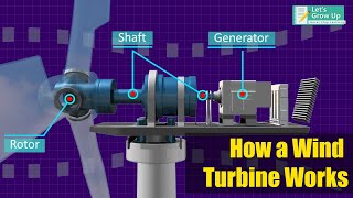 How Does wind Turbine Work  What is turbine and how it works  Renewable Energy [upl. by Nylaras]