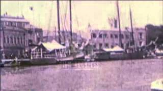 Barbados harbour from a boat 1940s  Film 90462 [upl. by Geanine]