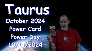 Taurus October 2024 Power Tarot Card and Power Star Day [upl. by Korfonta]