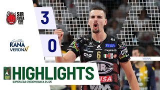 Sir Susa Vim Perugia vs Rana Verona  Superlega Credem Banca VBTV Match Highlights [upl. by Jud]