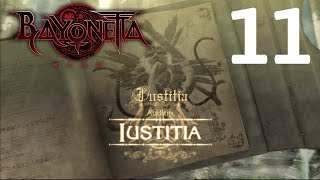 BAYONETTA  Chapter 11 Pure Platinum Hard  Iustitia Boss Fight [upl. by Papert149]