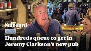 Hundreds queue for hours to get in Jeremy Clarkson’s new pub [upl. by Hilda]