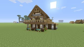 Minecraft een mooie houten huis maken [upl. by Lambertson]