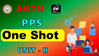 ONE SHOT I UNIT2 I PPS I by Pragya Rajvanshi Maam I GATEWAY CLASSES I AKTU [upl. by Eilerua]