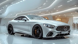 First Look 2025 Mercedes Benz SClass Coupe White New Model [upl. by Sarson]