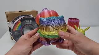 eryone metal silk rainbow pla 3d printing filament review  stunning results [upl. by Chambers]