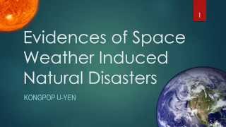 Evidences of Space Weather Induced Natural Disasters [upl. by Nikolaos]