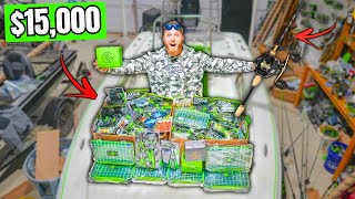 15000 Worlds LARGEST Fishing Unboxing 2024 NEW Rods Reels Lures [upl. by Ocirrej]