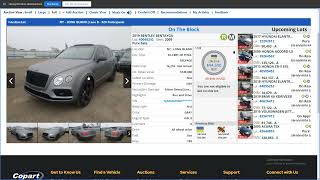 Copart Auto Auction Live Bidding and Prices [upl. by Wrightson]