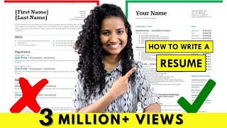 How to Write a Resume  For Freshers amp Experienced People StepbyStep Tutorial [upl. by Nine]