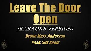 Leave The Door Open  Bruno Mars Anderson Paak Silk Sonic KaraokeInstrumental [upl. by Rafaelle]