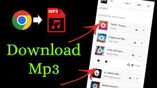 How to download MP3 songs using Chrome  MP3 songs downloader [upl. by Chlores]