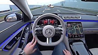 The New Mercedes S Class S500 2024 Test Drive [upl. by Asilrak500]