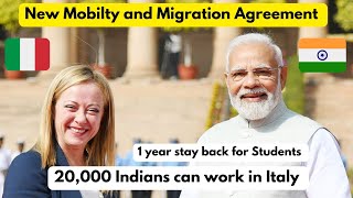 20000 Indians can now Work in Italy  New Agreement India and Italy [upl. by Einra]