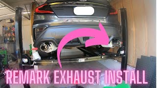 Remark muffler install on 2022 WRX and Airbag jack unboxing [upl. by Kalbli]