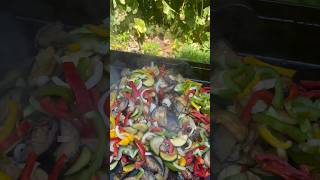 Mixed vegetables cooking in Plancha  Healthy Food [upl. by Allecsirp]