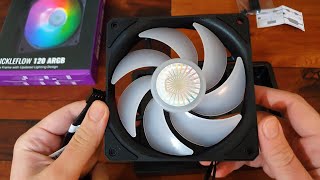 Unboxing Cooler Master SICKLEFLOW 120 ARGB Case Fan [upl. by Brendis]