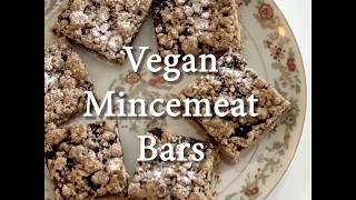 Vegan Mincemeat Cookie Bars  Simple Recipe [upl. by Nyleikcaj569]