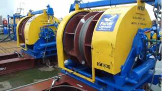 Winches Maintaining Constant Tension on a Vessel [upl. by Atnoek]