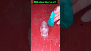 Simple balloon experiment foryou viralshort experiment balloon bakingsoda shortsviral shorts [upl. by Azarria]