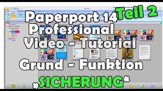 Kofax Paperport 14 Sicherung amp Backup [upl. by Anirok]