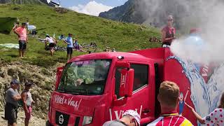 Caravana publicitaria Tour Francia 2019 Col du Tourmalet [upl. by Nenney]