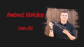 Armbrust Workshop Pistolenarmbrust Cobra MX Montage [upl. by Ecnarrot]