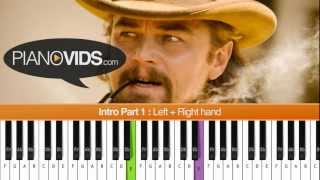 How To Play quotDjango Unchained Themequot Luis Bacalov on Piano [upl. by Amling384]