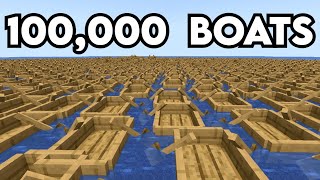 Lagging a PayToWin Minecraft Server With 100000 Boats [upl. by Alphonsa]