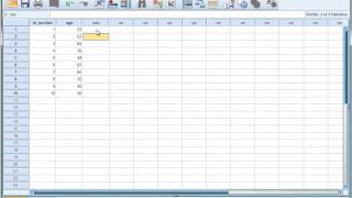 SPSS Tutorial 4  Creating Variables and Entering Data [upl. by Mose]