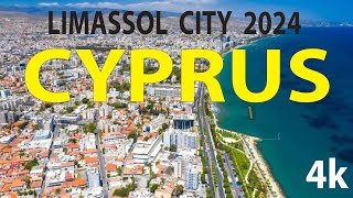 Limassol City 2024  Cyprus 4K By Drone [upl. by Scheck]