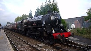 LMS Stanier Black 5 45231 Sherwood Forester on The Fellsman at Bamber Bridge 13 August 2014 [upl. by Shwalb]