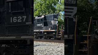 NS High Hood SD402 trails on 13R norfolksouthern railfanning railroad shorts [upl. by Magena528]