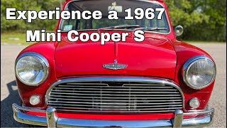 Experience a 1967 mk1 Classic Mini Cooper S  1275cc [upl. by Ocirred]