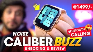 The CHEAPEST Bluetooth Calling Smartwatch from Noise  ₹1499 ⚡️ Noise Colorfit Caliber BUZZ Review [upl. by Rosemari425]